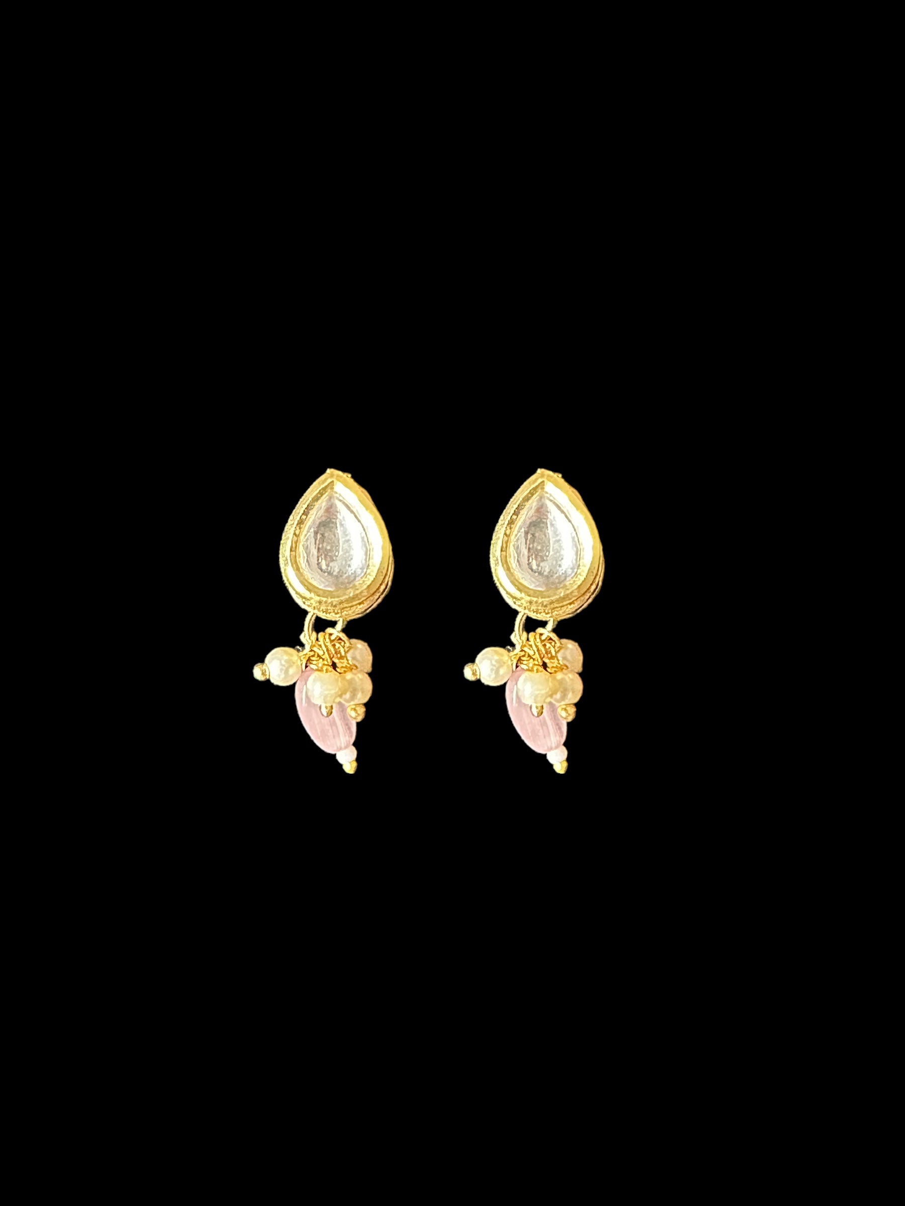 C325 choker set in light green  with pink beads ( SHIPS IN 3 WEEKS )