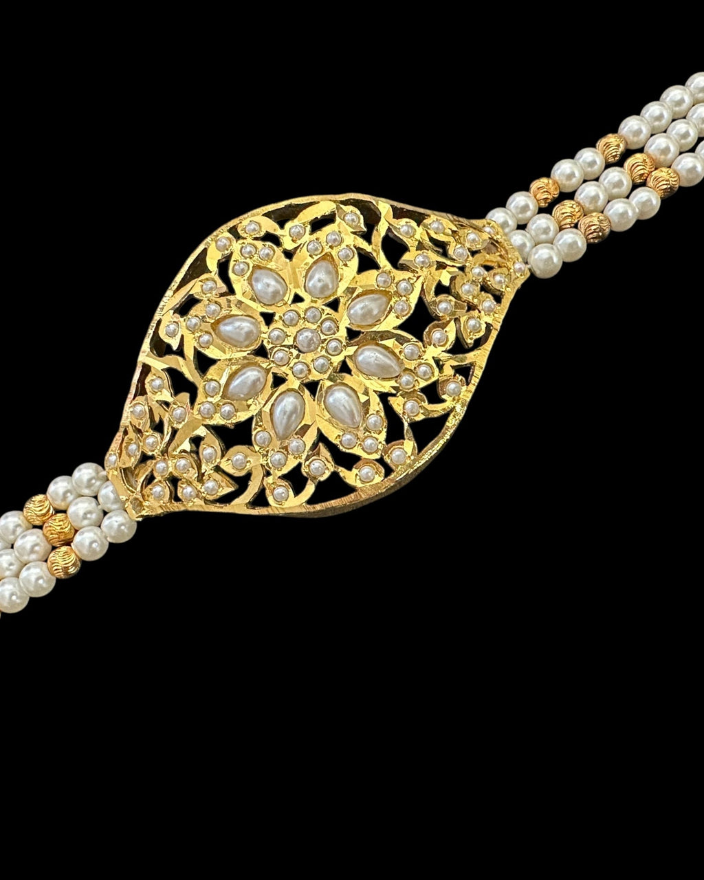 Jadau bracelet - pearls  ( READY TO SHIP )