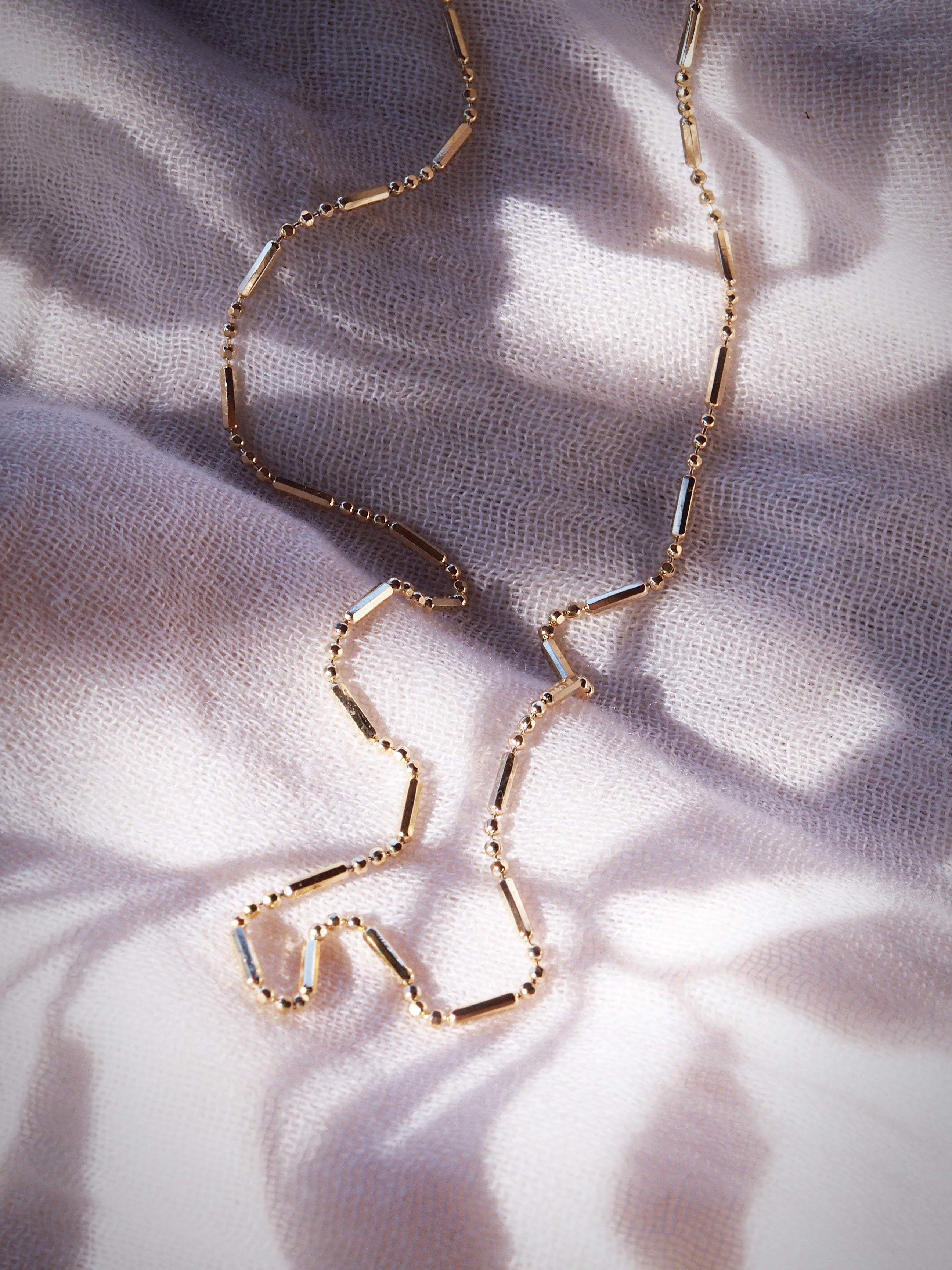 Dot Dash Gold Chain Necklace - Kaulana