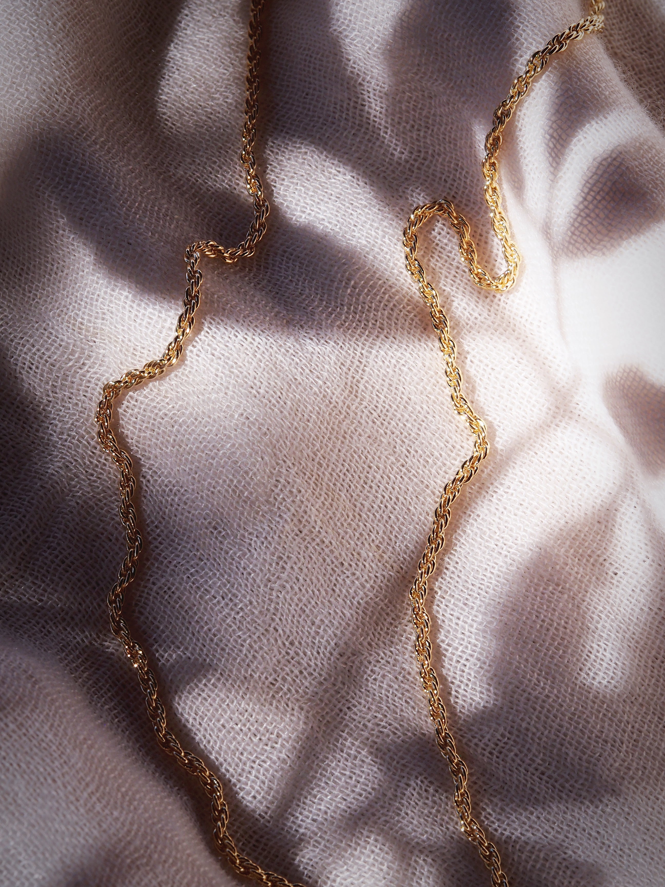 Everyday Dainty Gold Rope Chain Necklace - Lihau