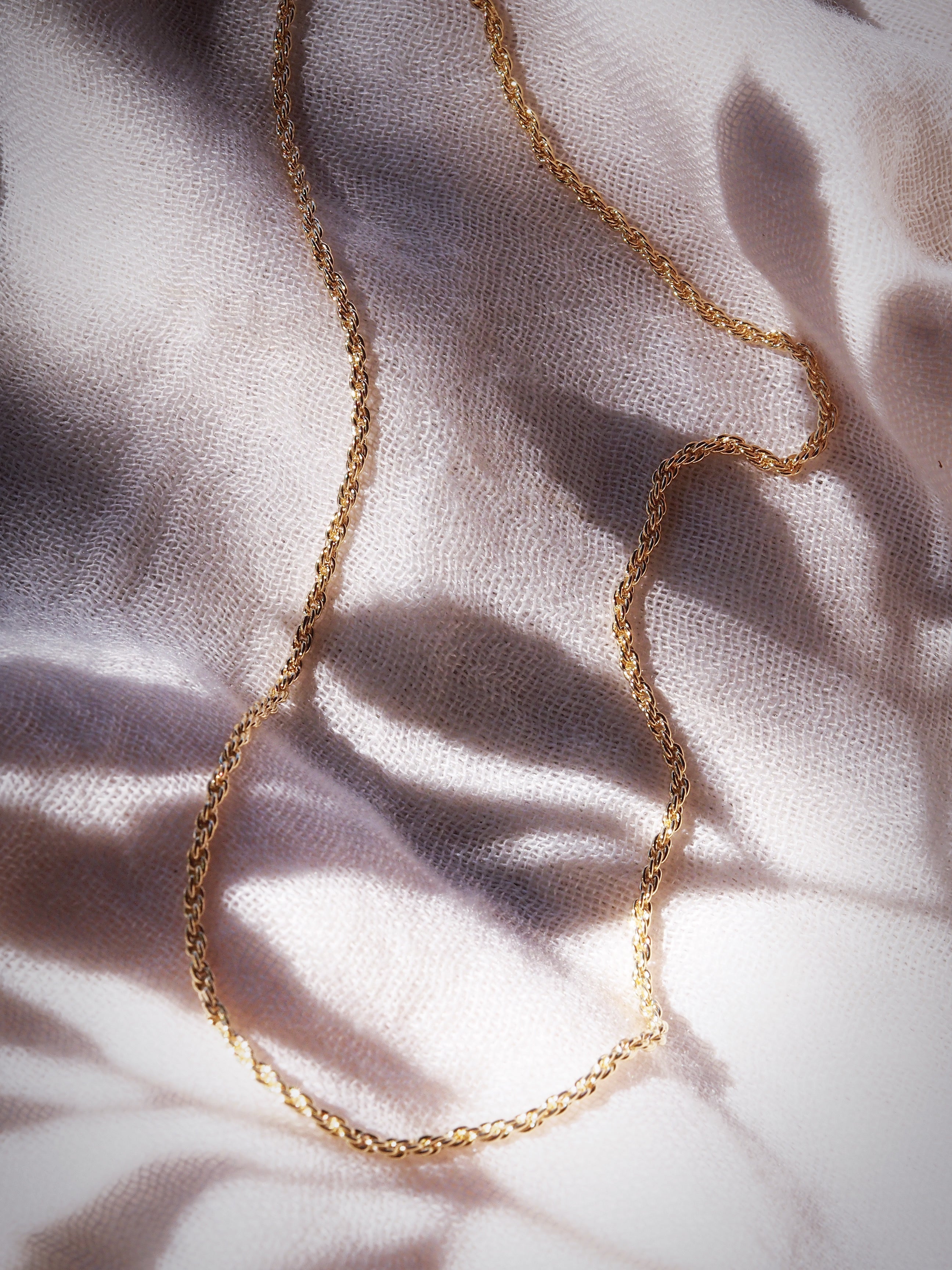 Everyday Dainty Gold Rope Chain Necklace - Lihau