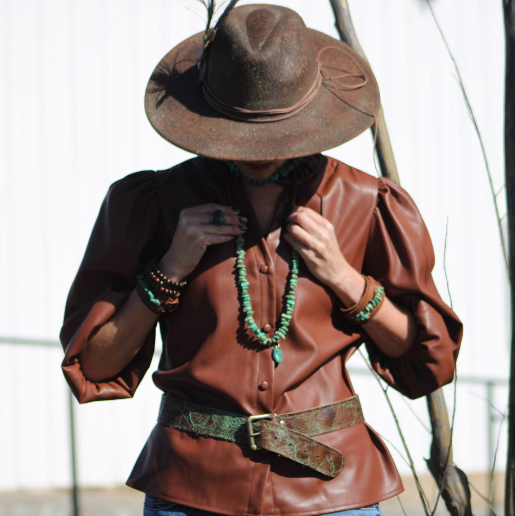 Natural Turquoise Chunky Necklace with Large Natural Pendant 250f