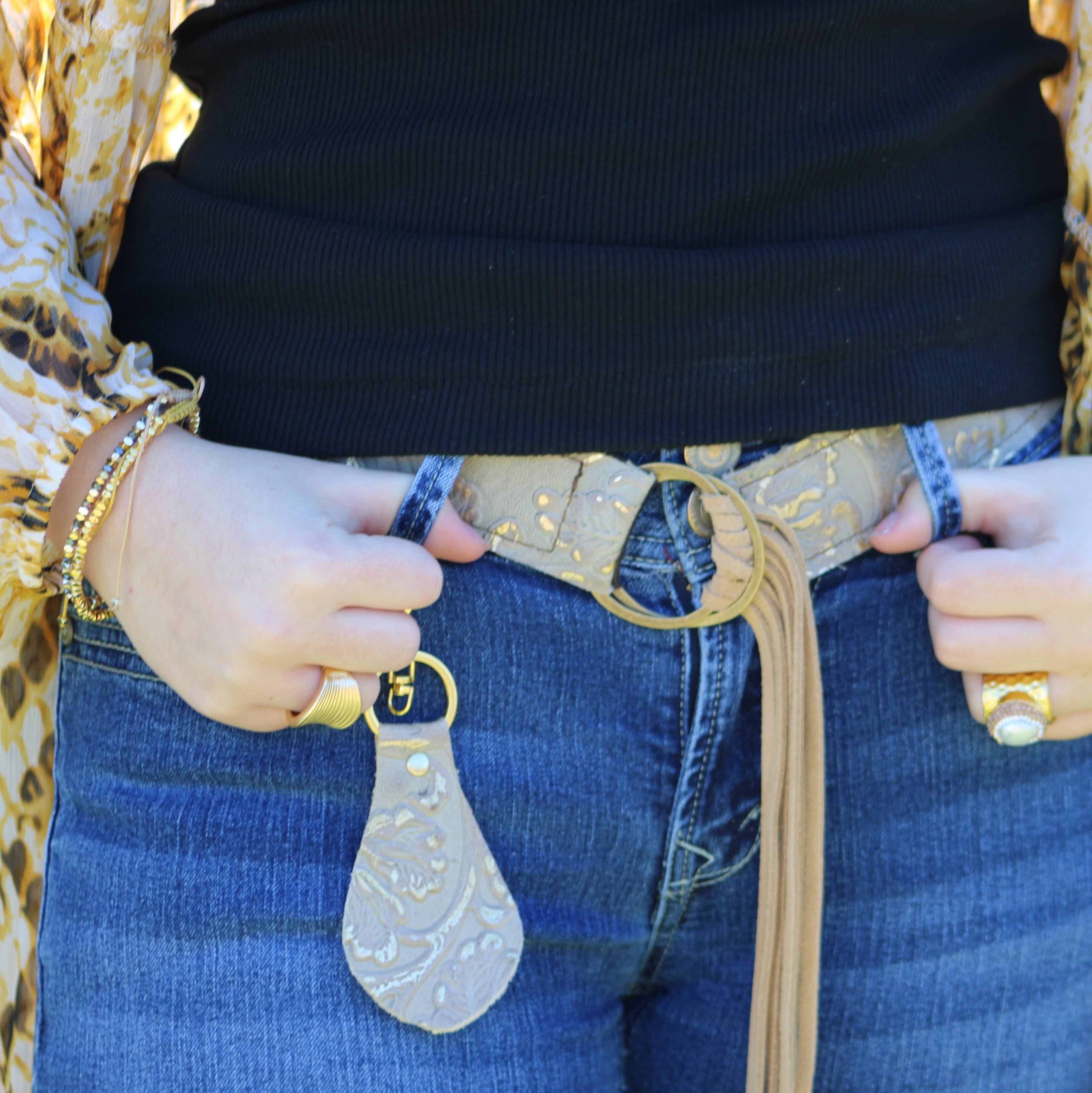 Matte Gold Electroplate Cuff Ring 012b