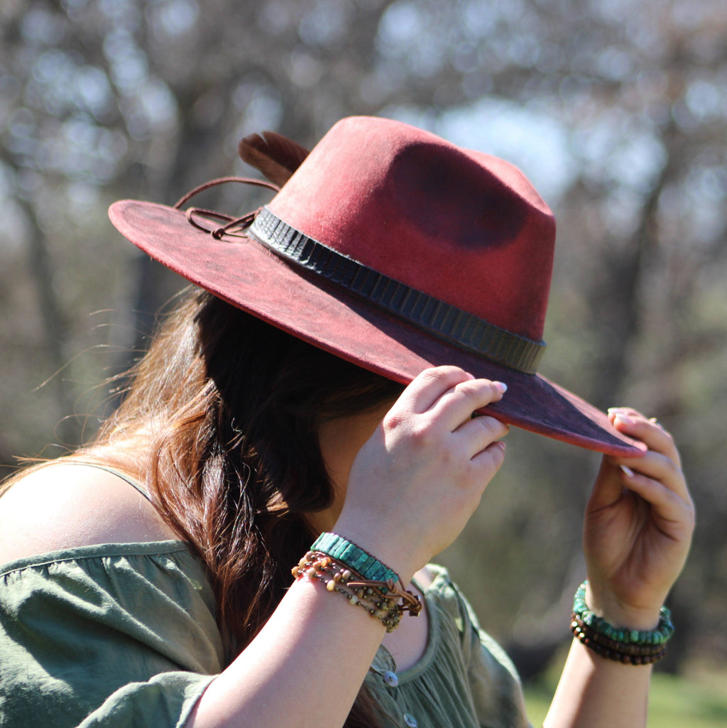 Woven African Turquoise Beaded Bracelet 810b