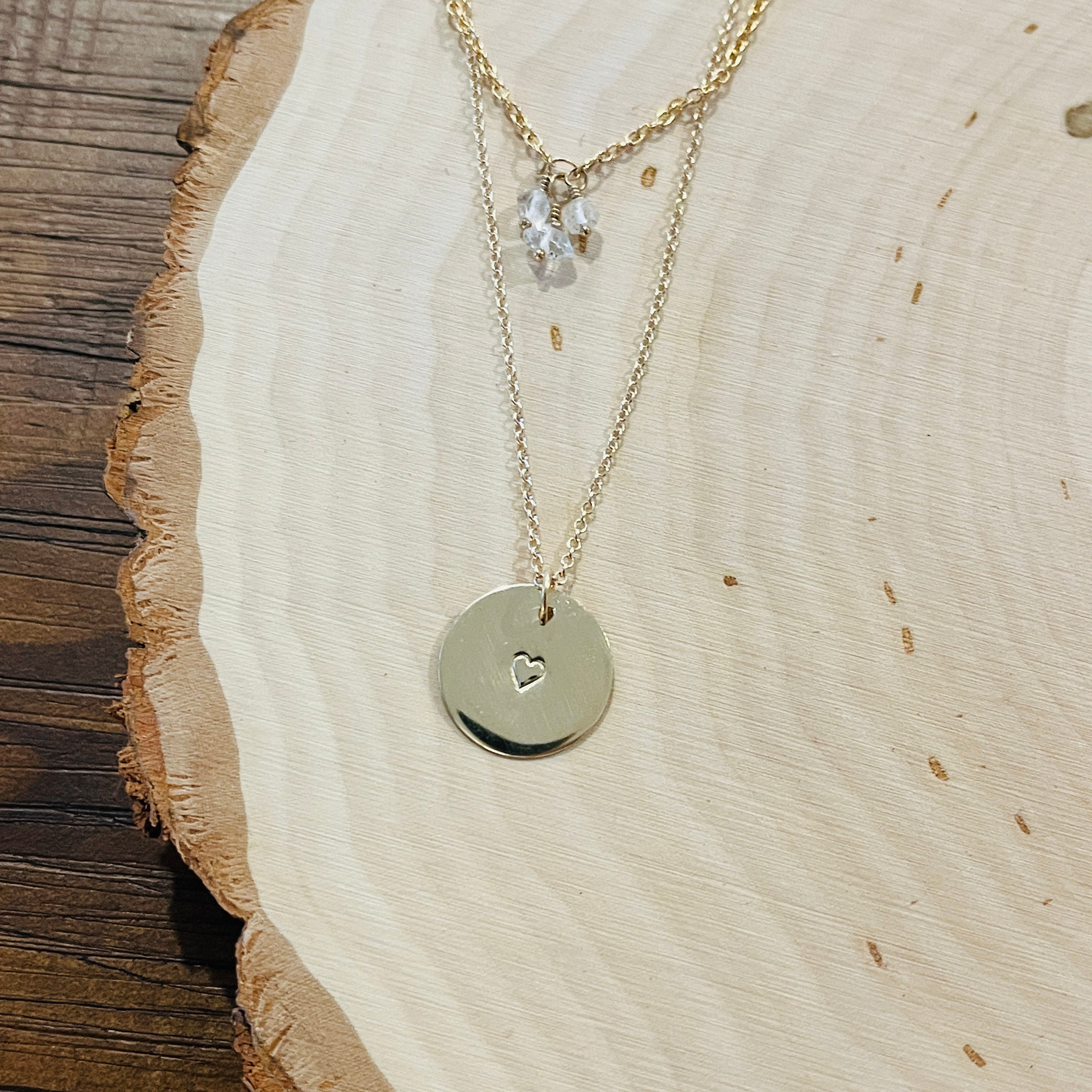 HEART COIN NECKLACE