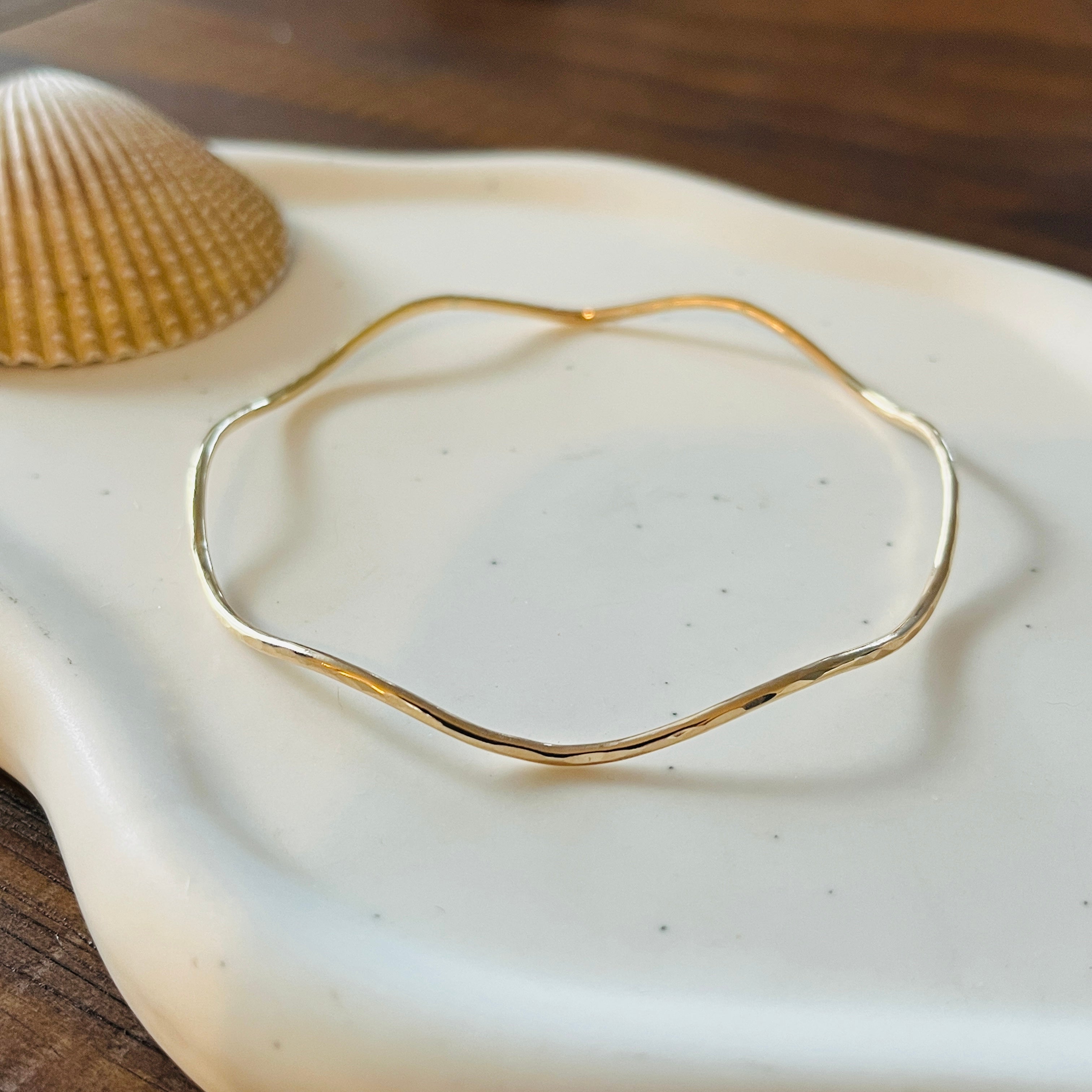 BIG WAVE BANGLE BRACELET