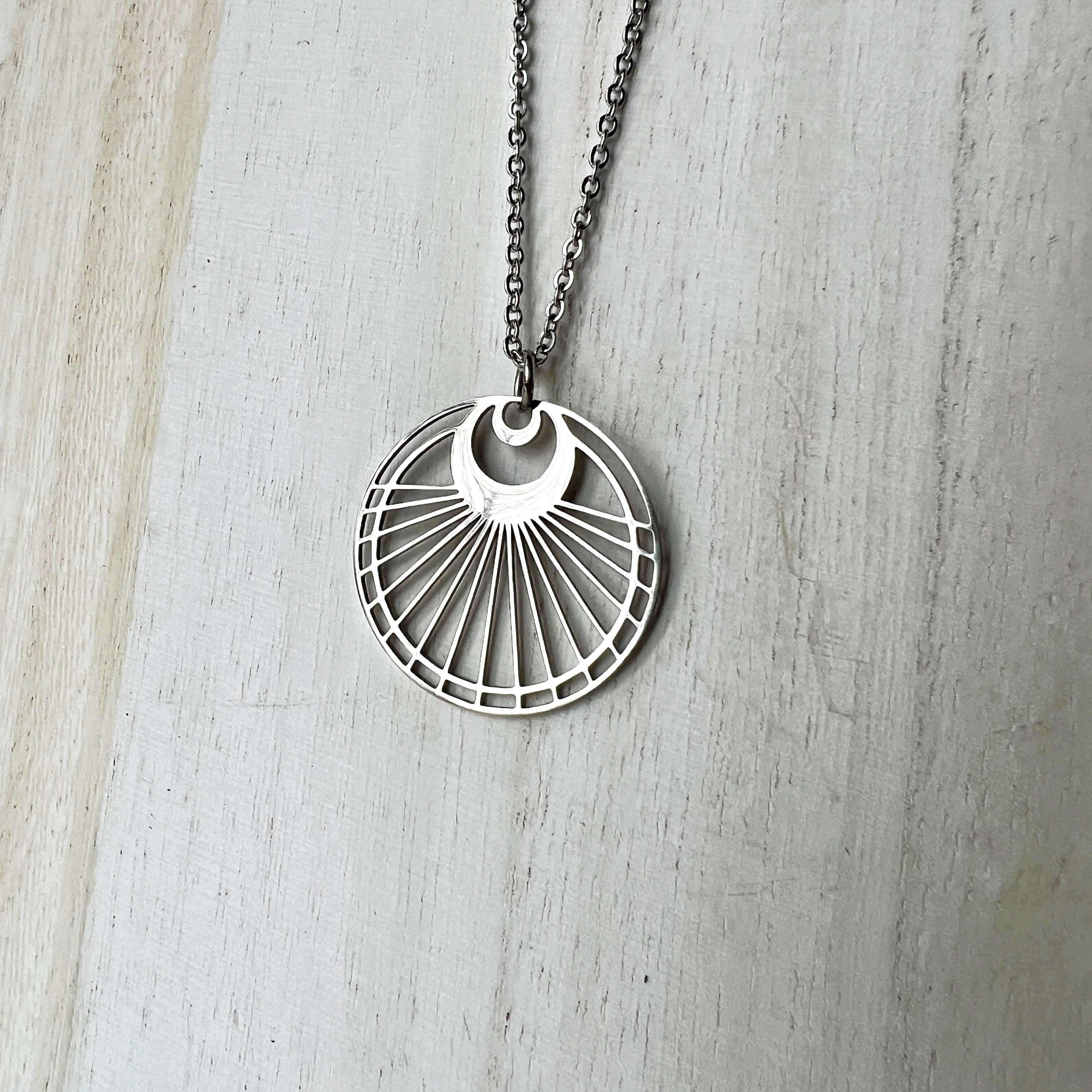 Lunar Radiance Moon Pendant Necklace
