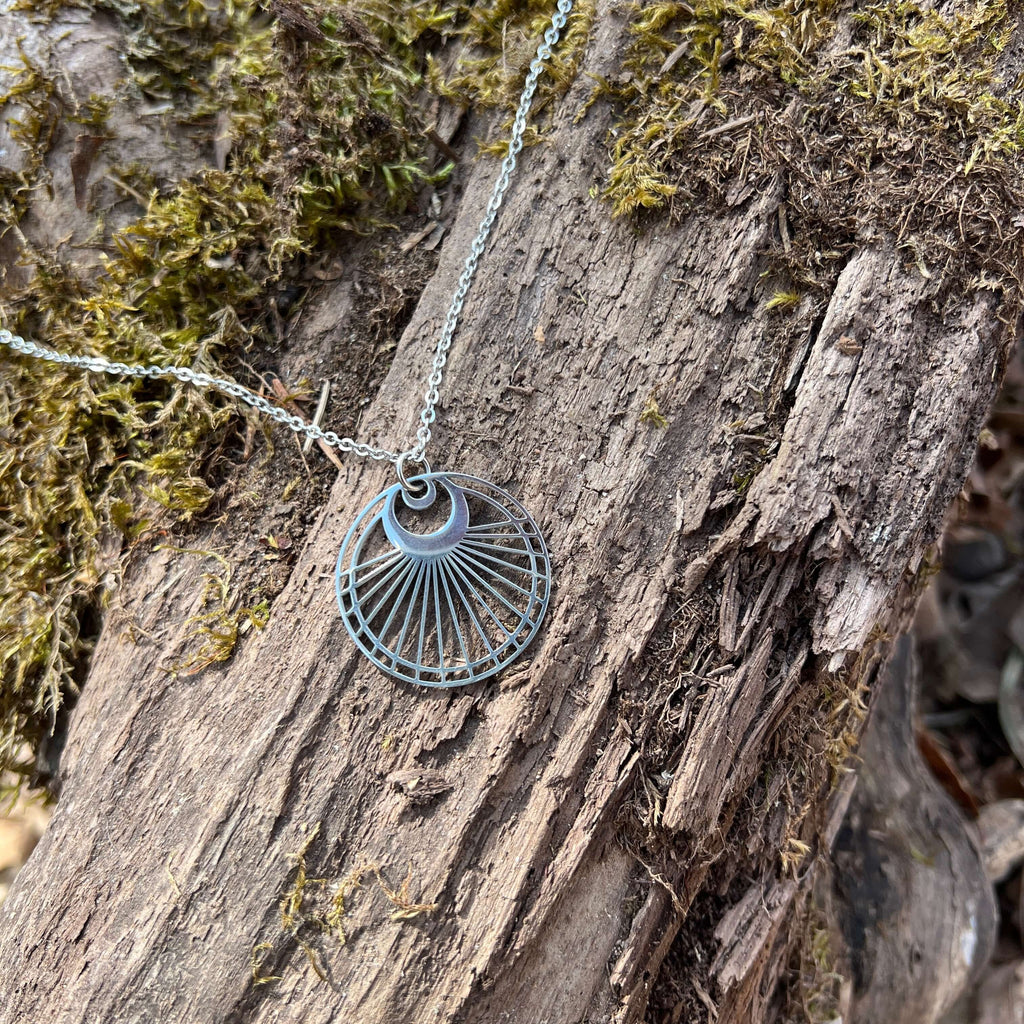 Lunar Radiance Moon Pendant Necklace