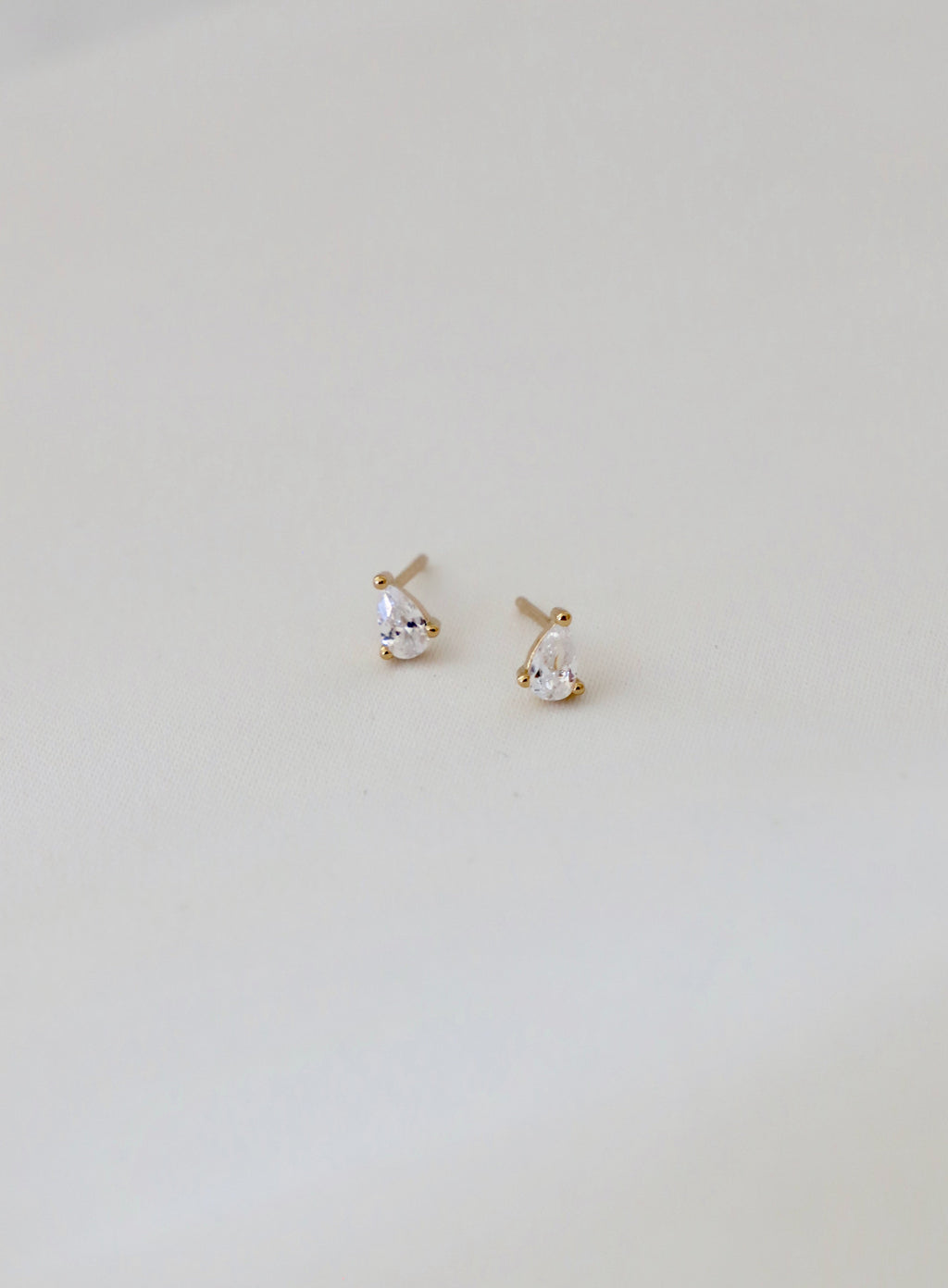 MINI TEARDROP CZ STUDS