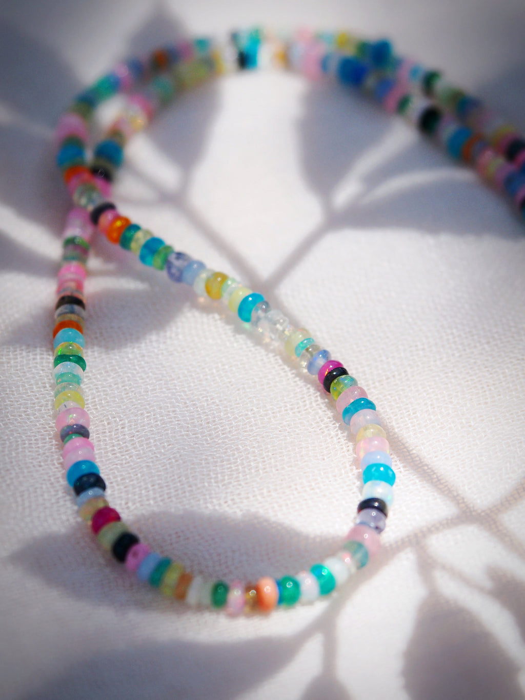Sale - Rainbow Mixed Opal Necklace - Kalei