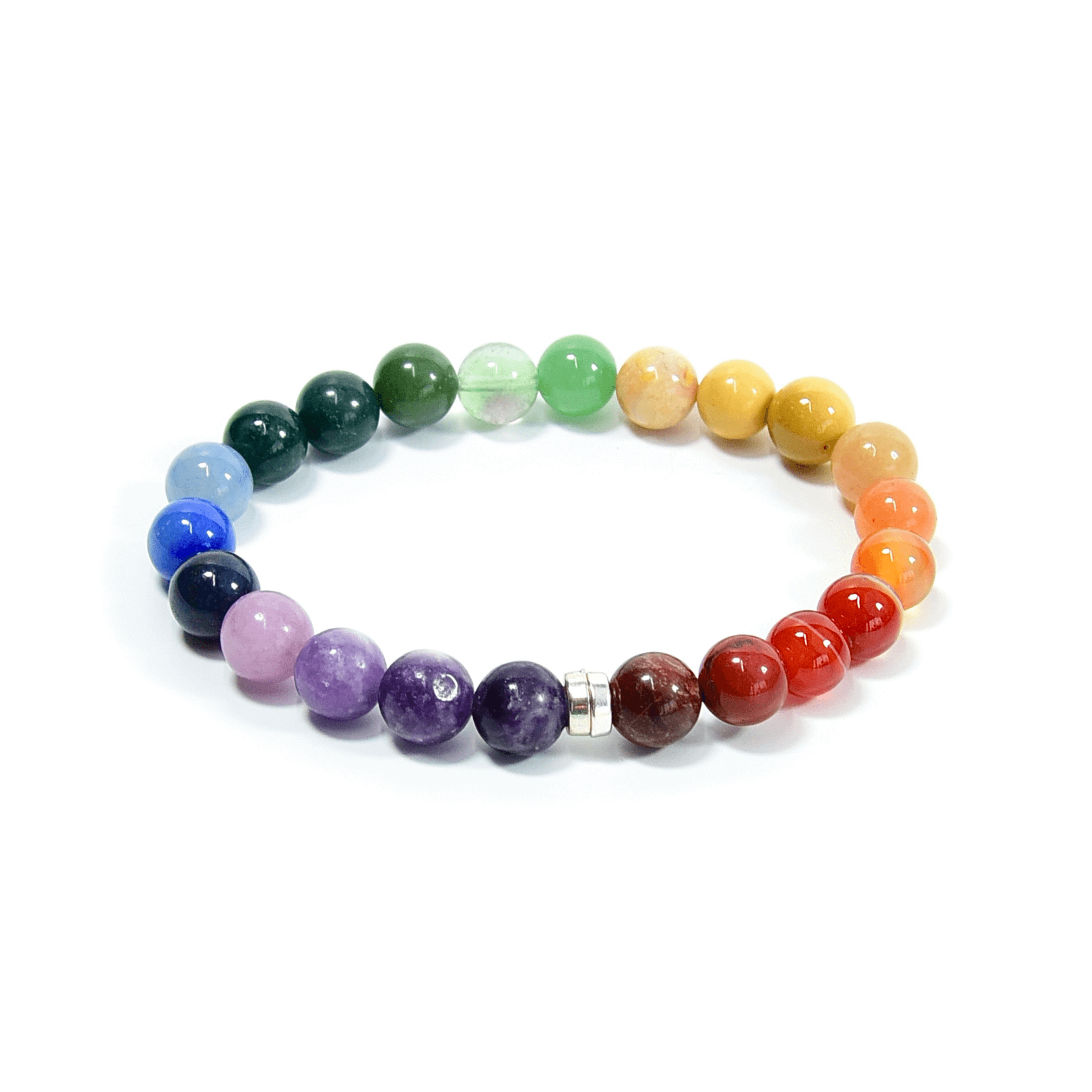 Rainbow Love Bracelet - Natural Gemstone Chakra Pride Bracelet