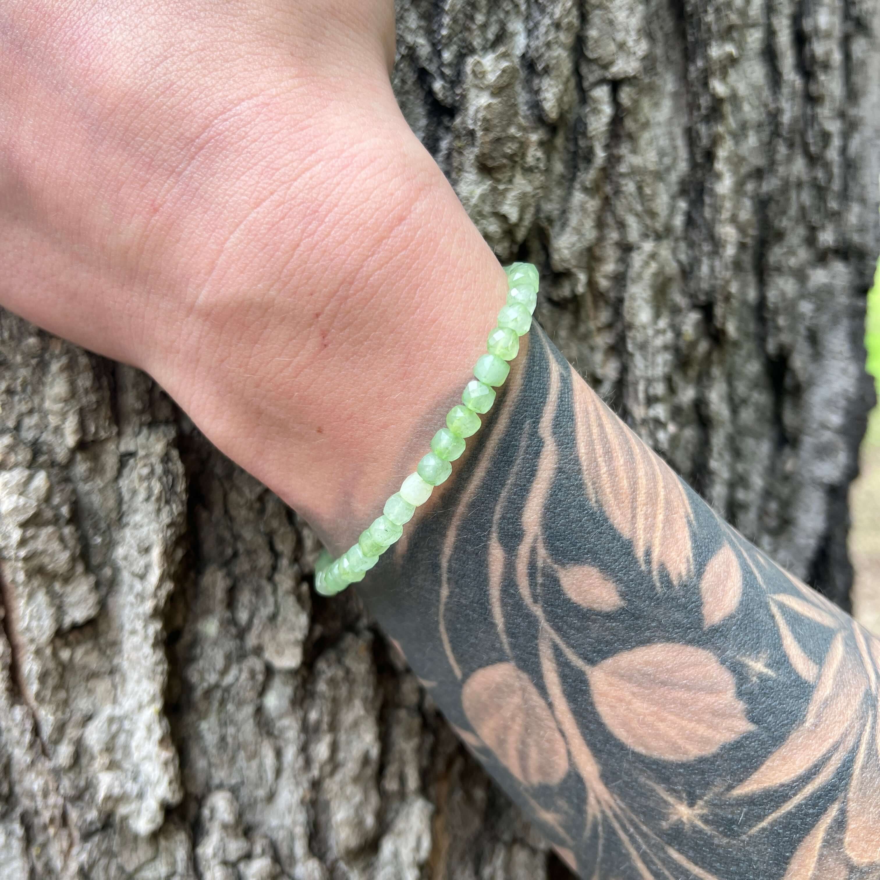 Russian Jade Cube Bracelet - Subtle Radiance Collection