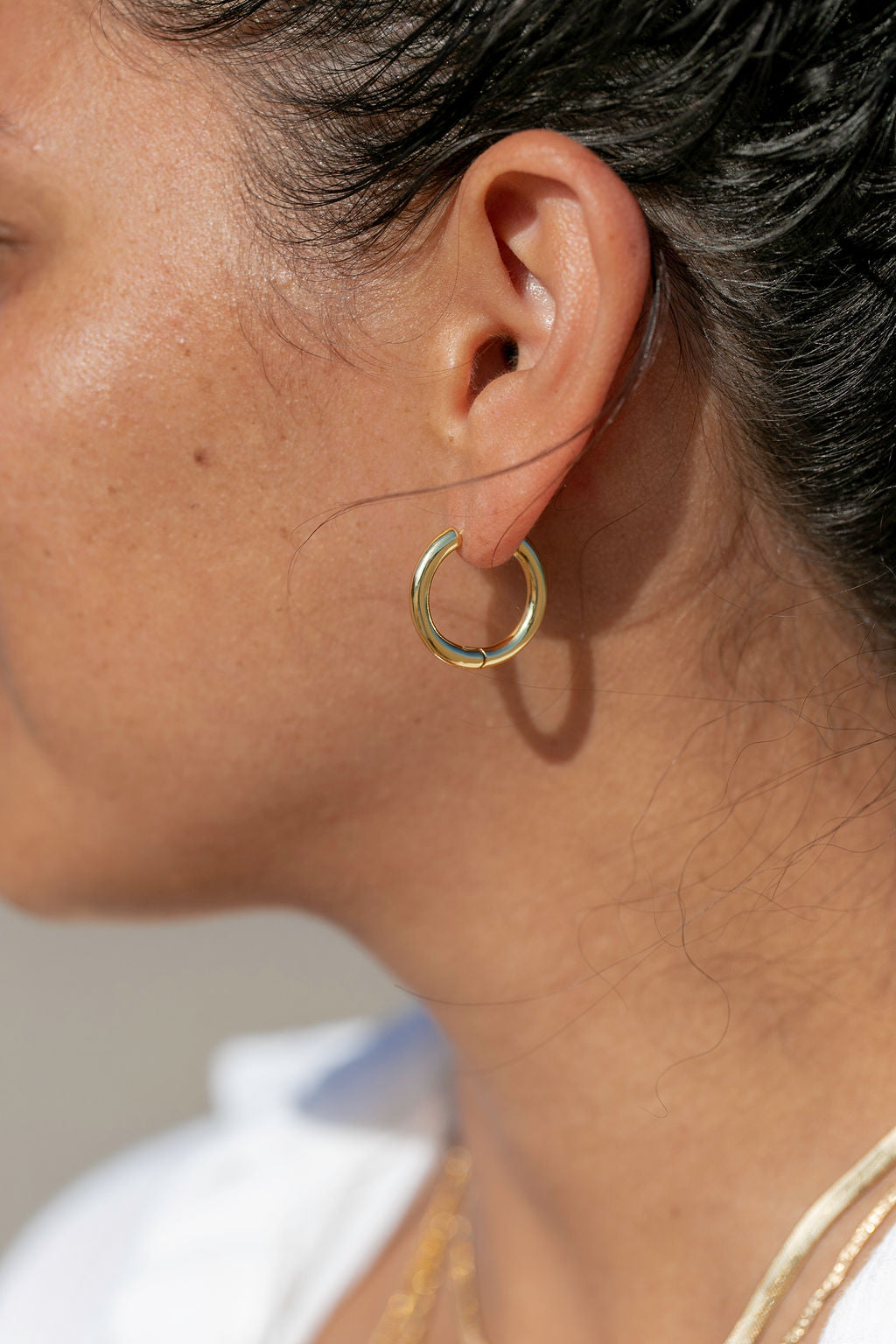 Perfect Medium Gold Huggie Hoop Earrings