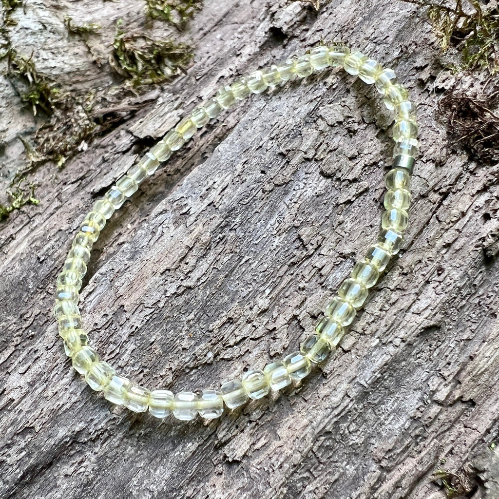 Citrine Cube Bracelet - Subtle Radiance Collection