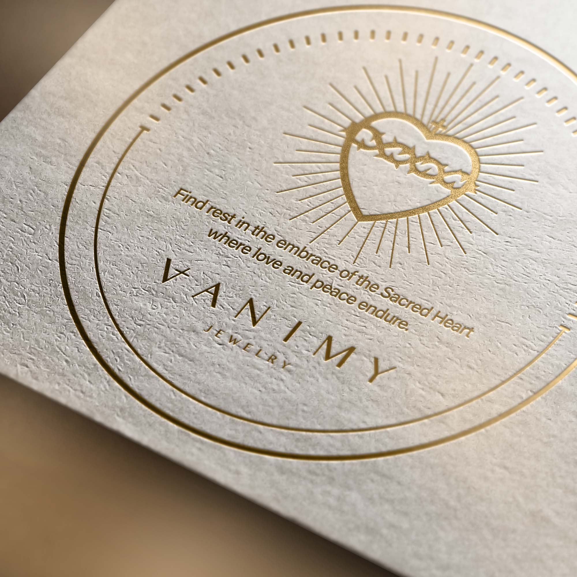 The Sacred Heart Dangle Pendant Necklace