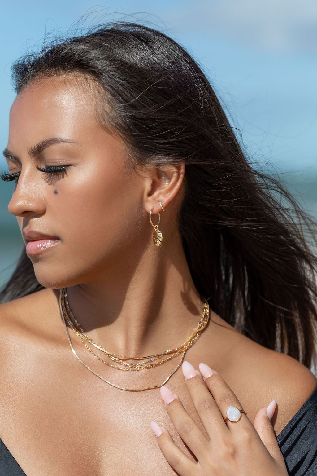 Statement Rainbow Moonstone Ring - Kekoa