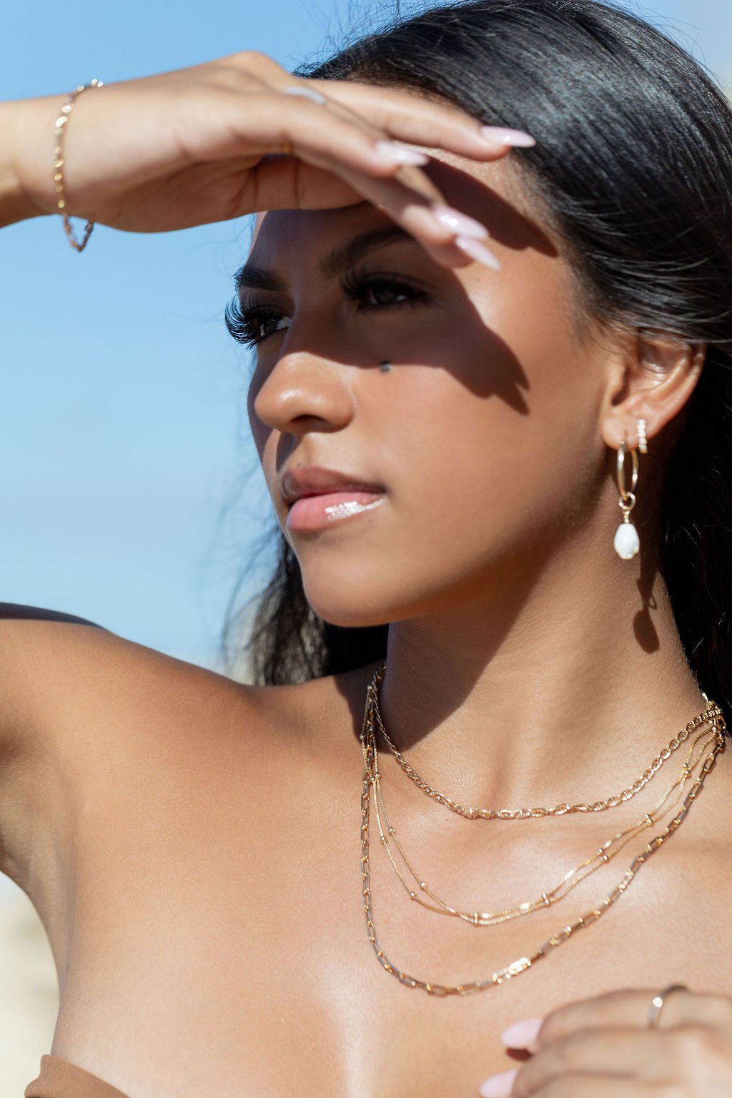 Gold Filled Sphere Box Chain Necklace - Kahiwa