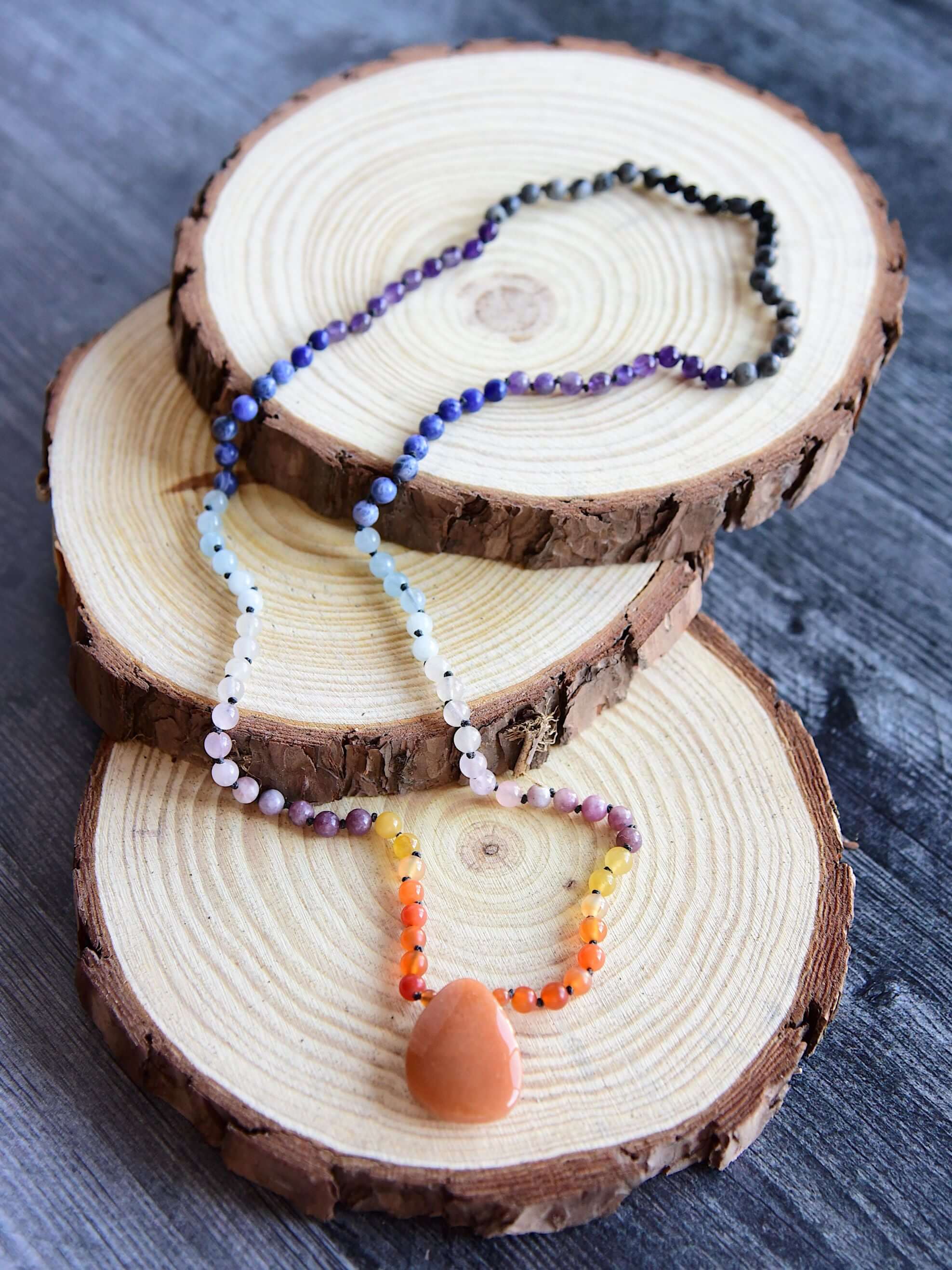 Sunset Meditation Mala – 108 Beads for Grounding, Balance & Reflection