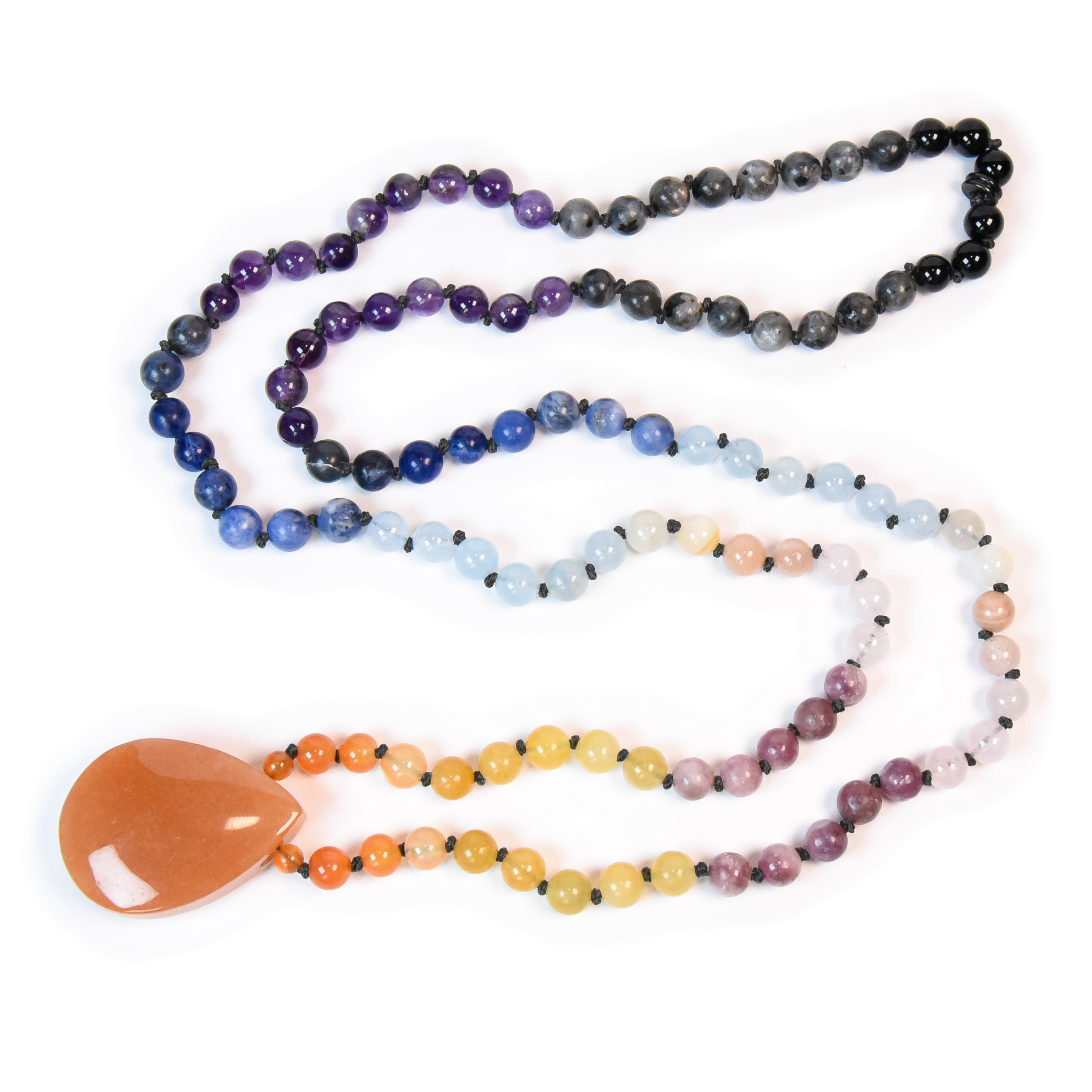 Sunset Meditation Mala – 108 Beads for Grounding, Balance & Reflection