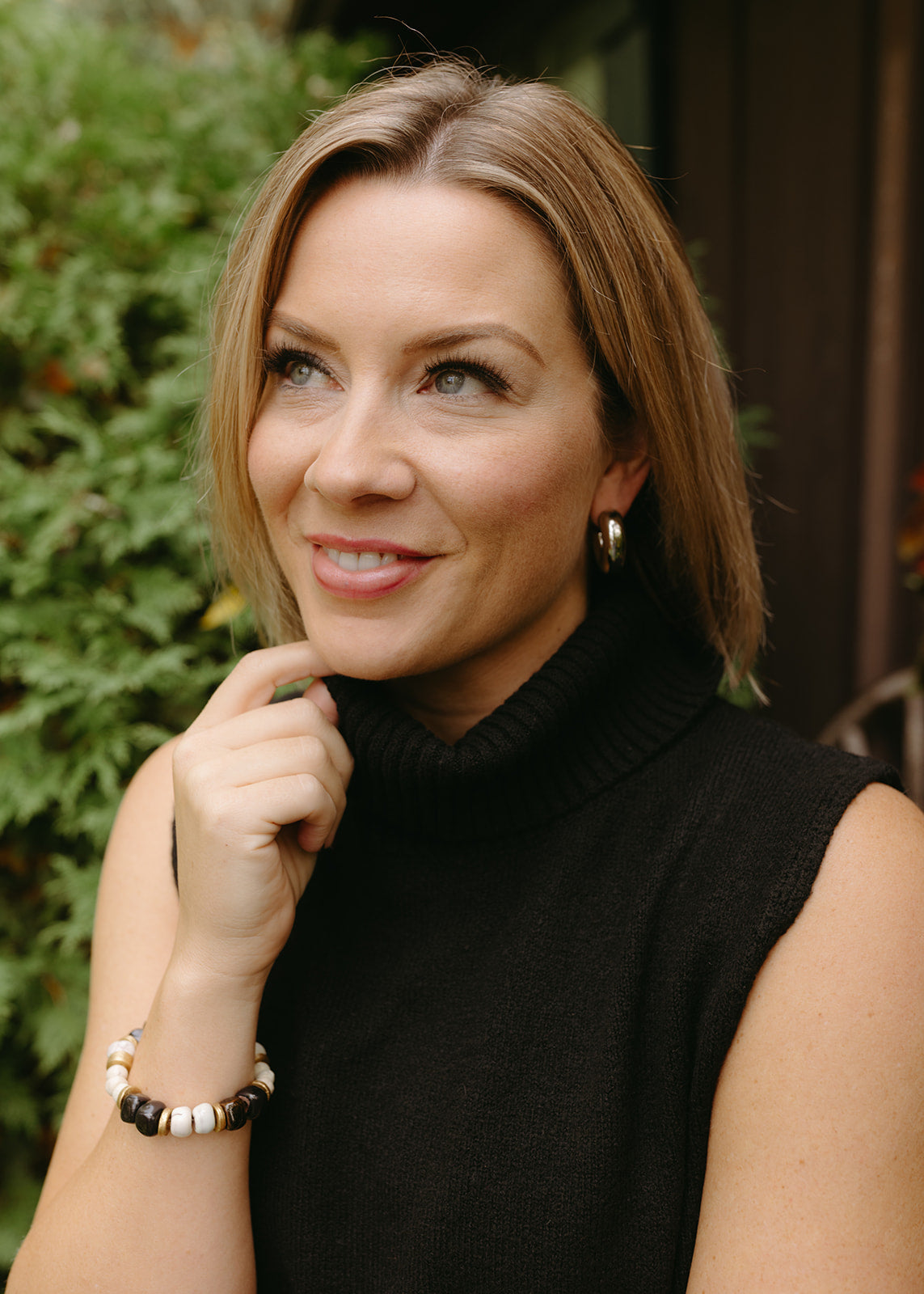 Tap Tap Bracelet - Black and Tan