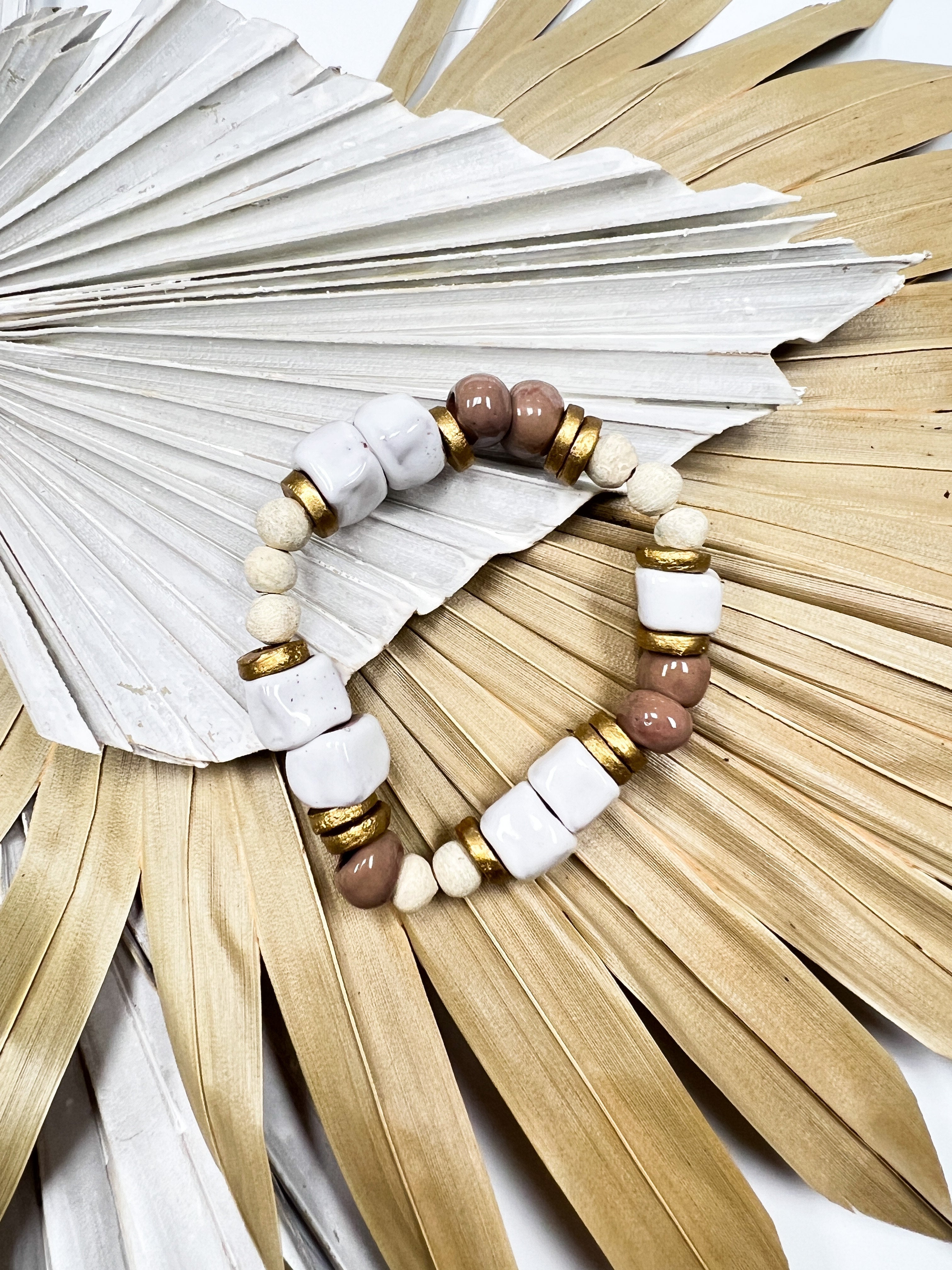 Tap Tap Bracelet - Irovy and Taupe