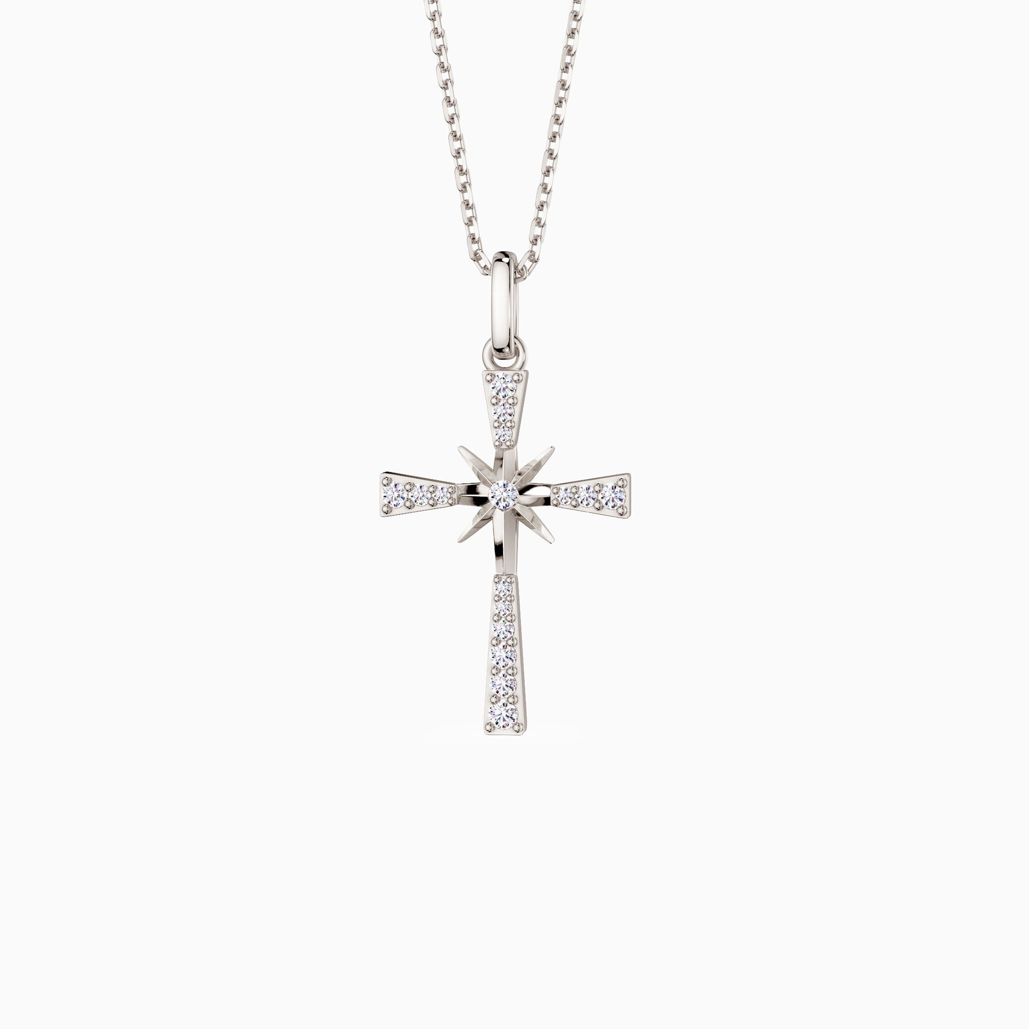 Guiding Star Cross Pendant Necklace
