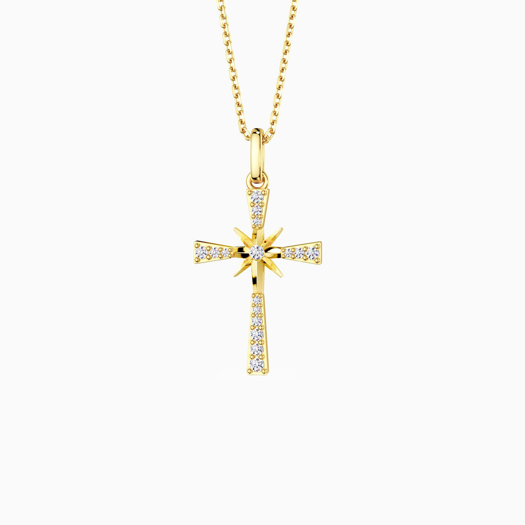 Guiding Star Cross Pendant Necklace
