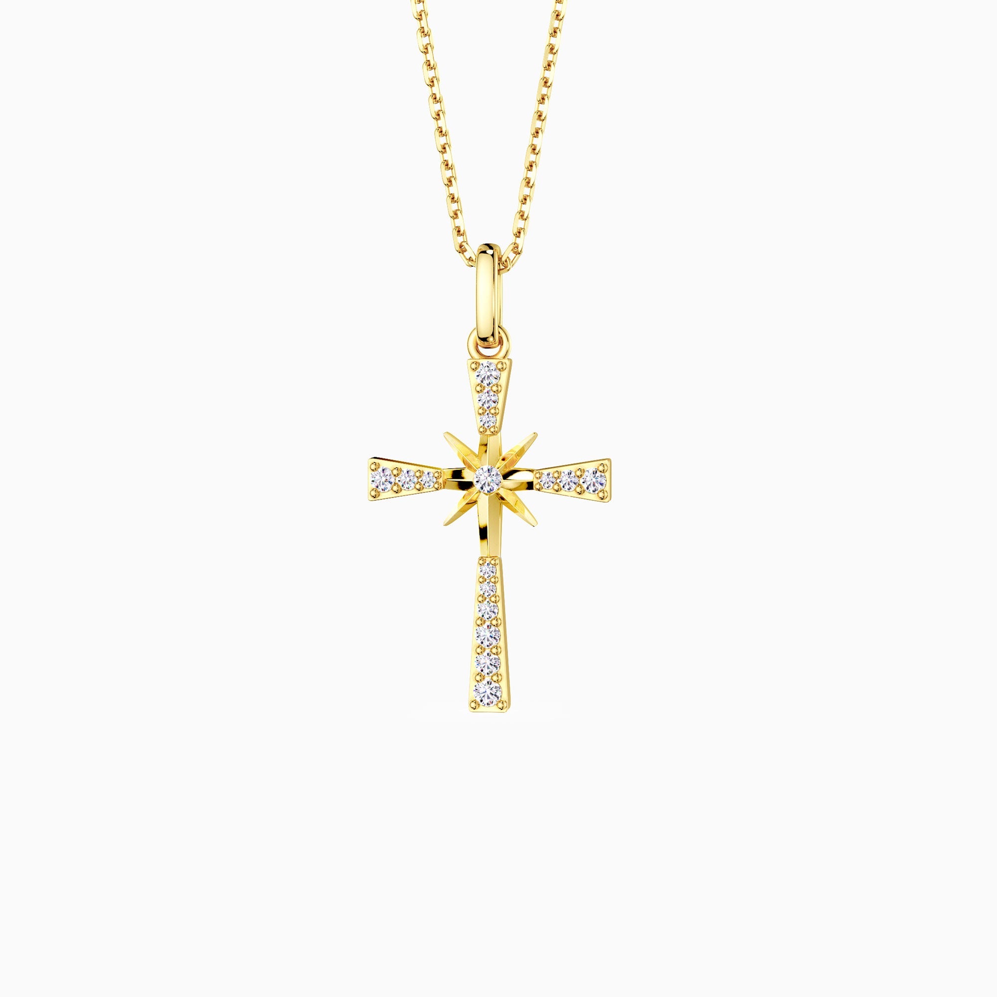 Guiding Star Cross Pendant Necklace