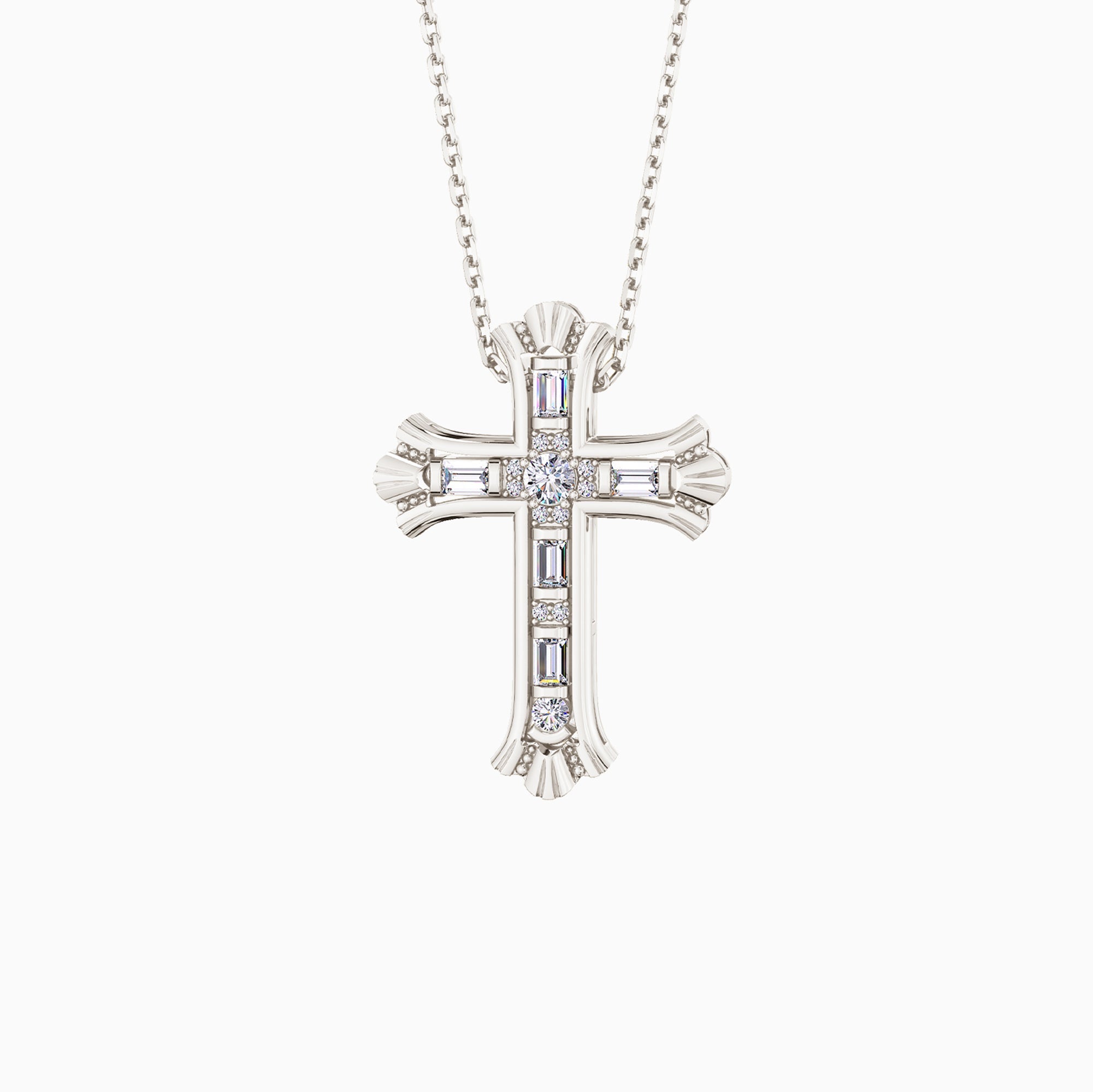 Versatile Cross Duo Set Pendant Necklace