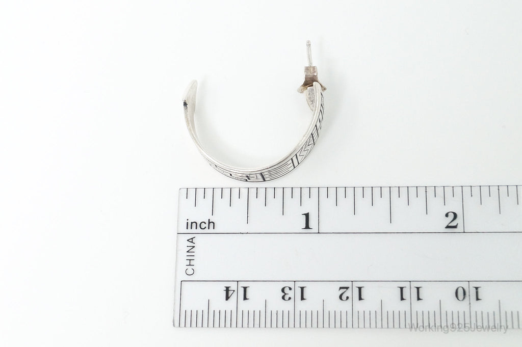 Native Designer Carolyn Pollack Relios RMT Tribal Sterling Silver Earrings