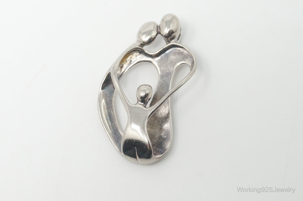 Vintage Native American Carolyn Pollack Relios Family Sterling Silver Pendant