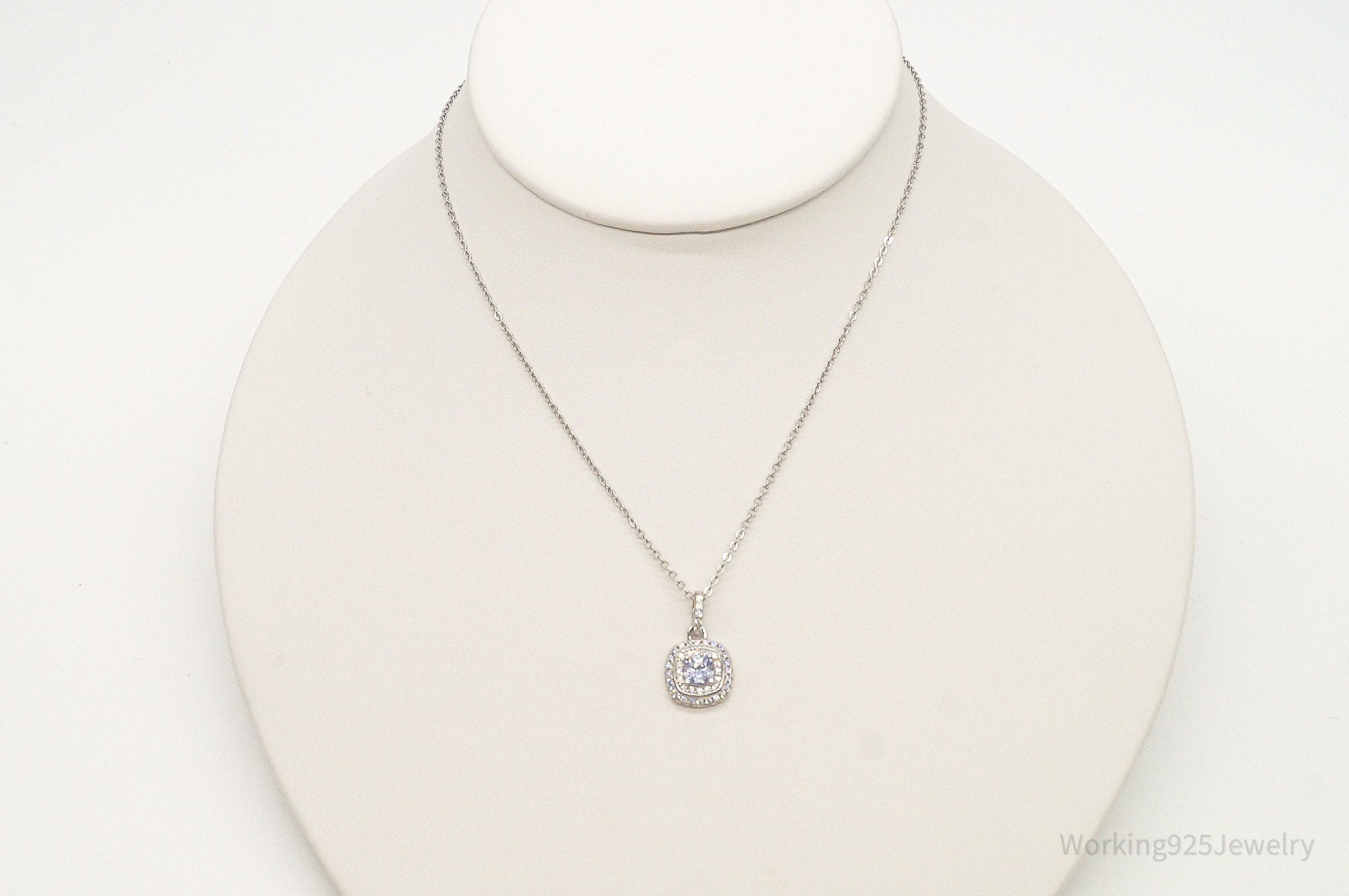 Designer Ryze Cubic Zirconia Sterling Silver Necklace