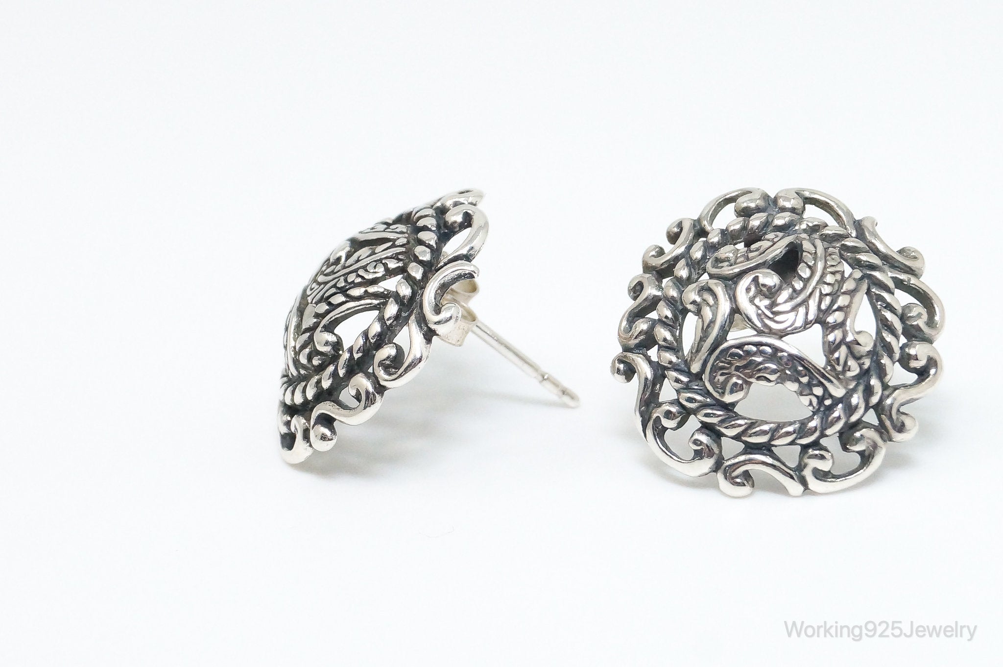 Native Designer Carolyn Pollack Relios Sterling Silver Earrings