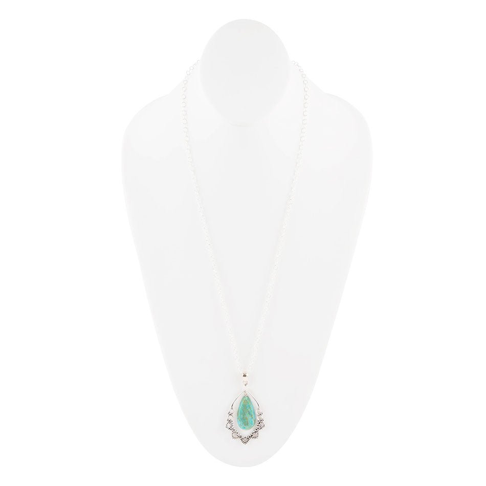 Lace Turquoise and Sterling Silver Necklace