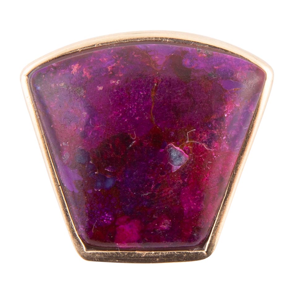 Athena Purple Turquoise Statement Golden Ring
