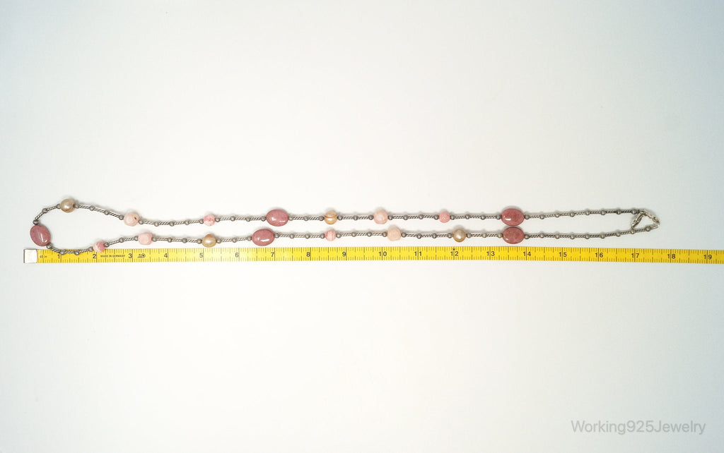 Southwestern Carolyn Pollack Relios Multi Gem Sterling Silver Necklace