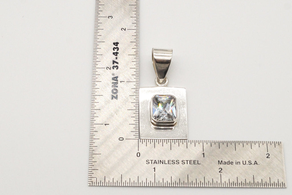 Designer Silpada Retired Cubic Zirconia Sterling Silver Pendant