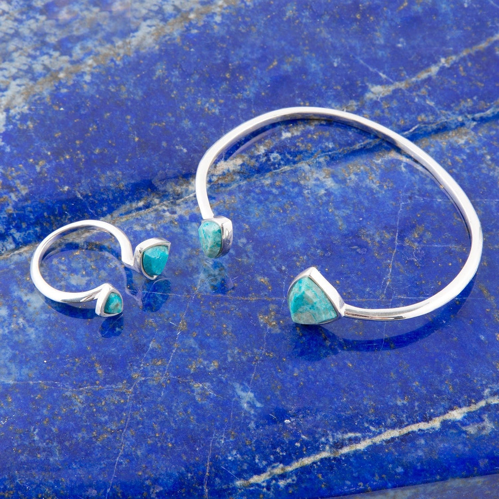 Chrysocolla Open Cuff Bracelet