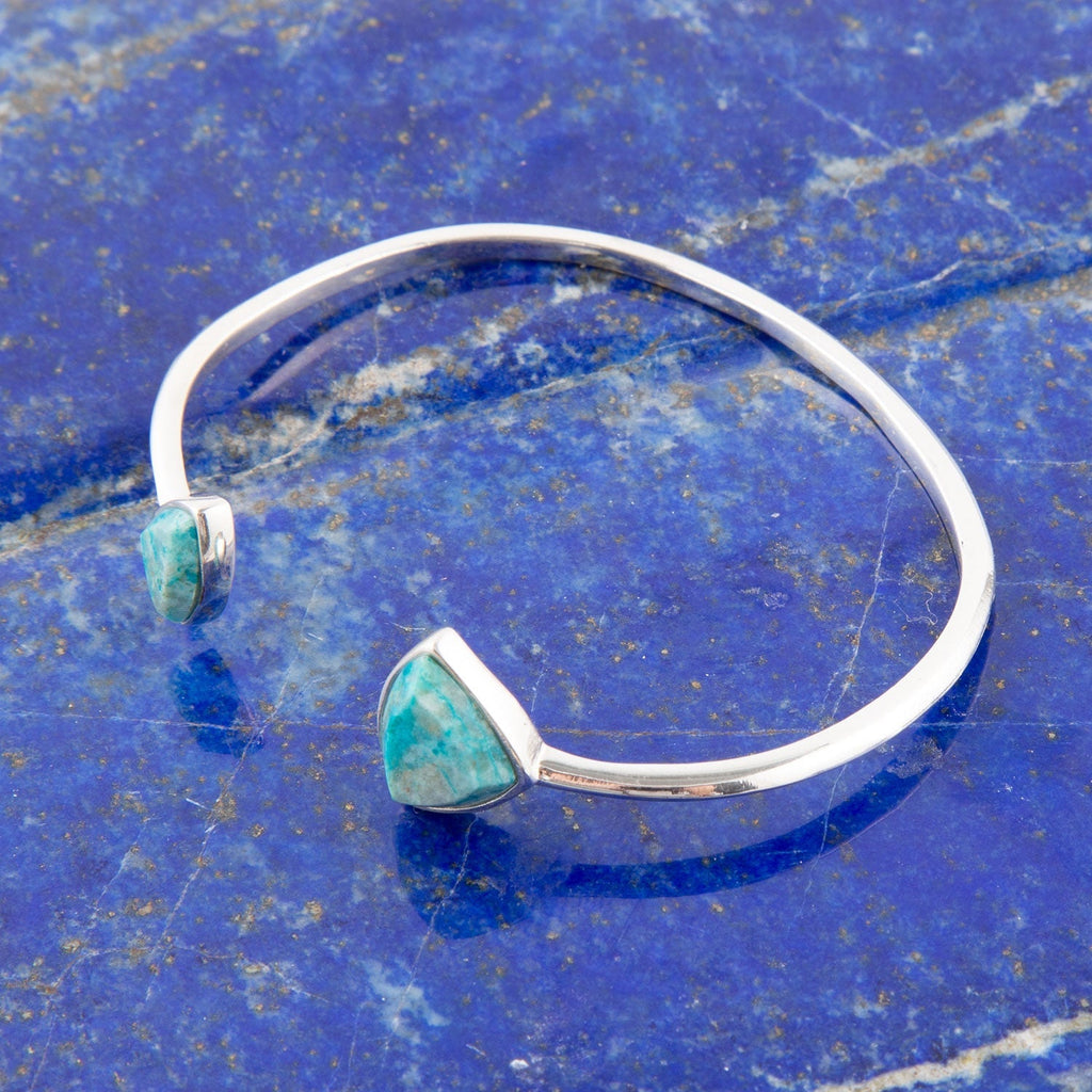 Chrysocolla Open Cuff Bracelet