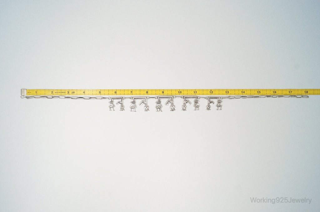 Vintage Native America Unsigned Sterling Silver Necklace