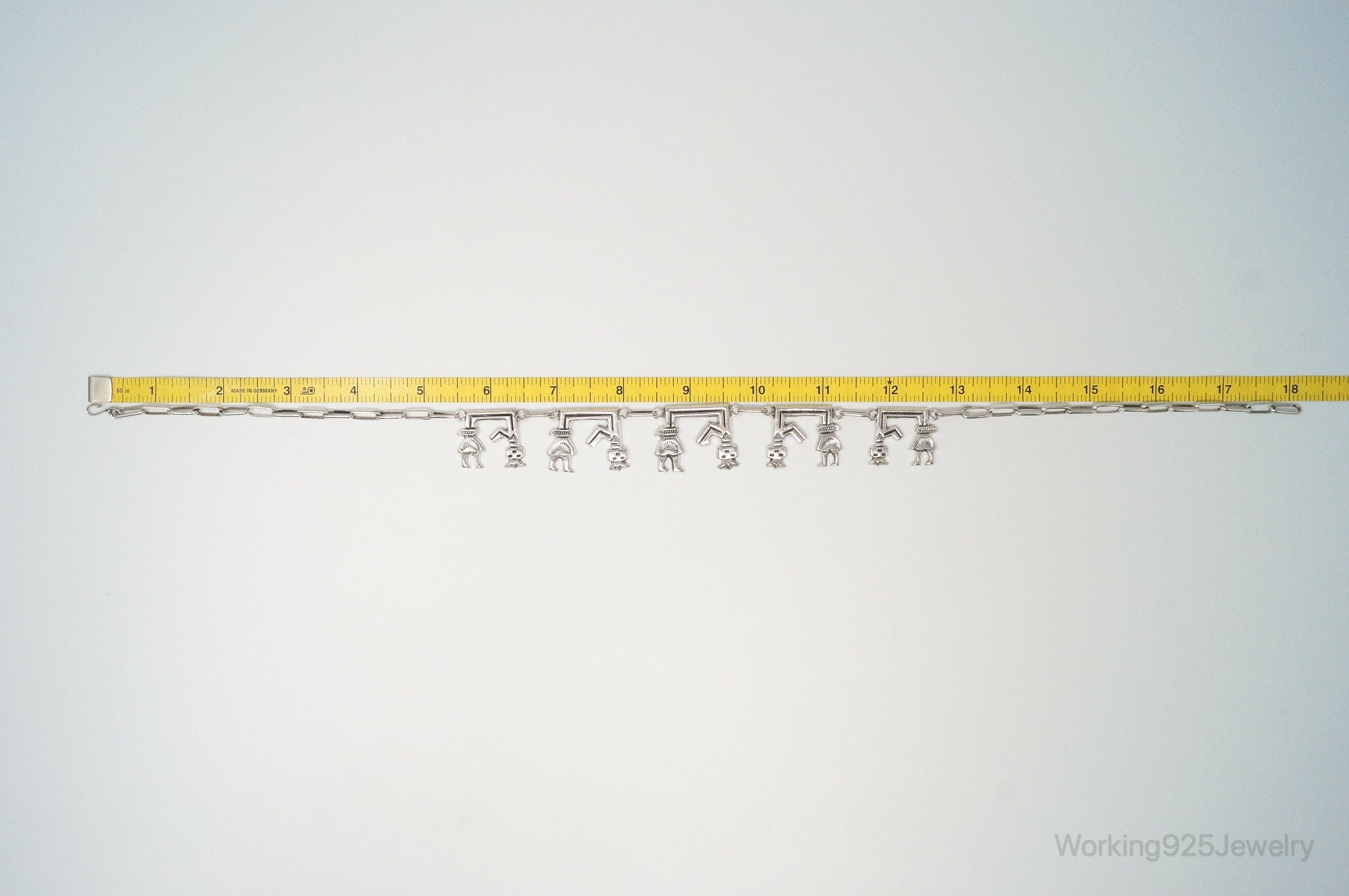 Vintage Native America Unsigned Sterling Silver Necklace