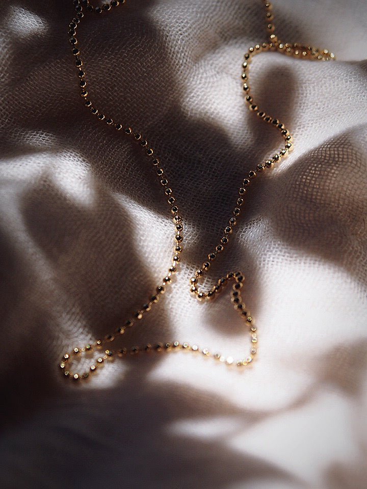 Dainty Gold Ball Chain Necklace - Kaila II
