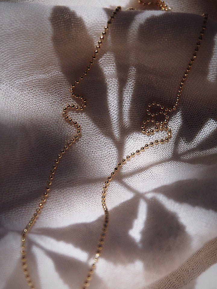 Dainty Gold Ball Chain Necklace - Kaila II