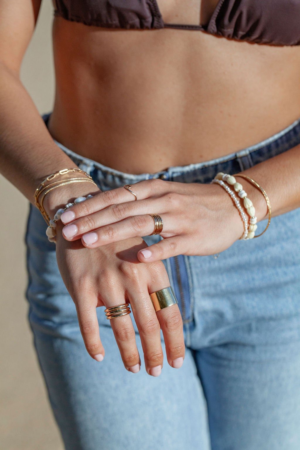 Dainty Organic White Pearl Bracelet - Kale'a