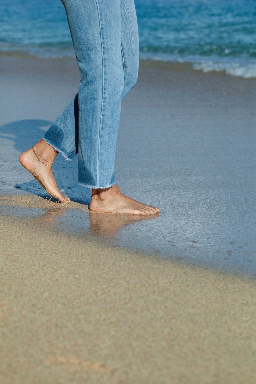 Dainty White Pearl Anklet - Maile