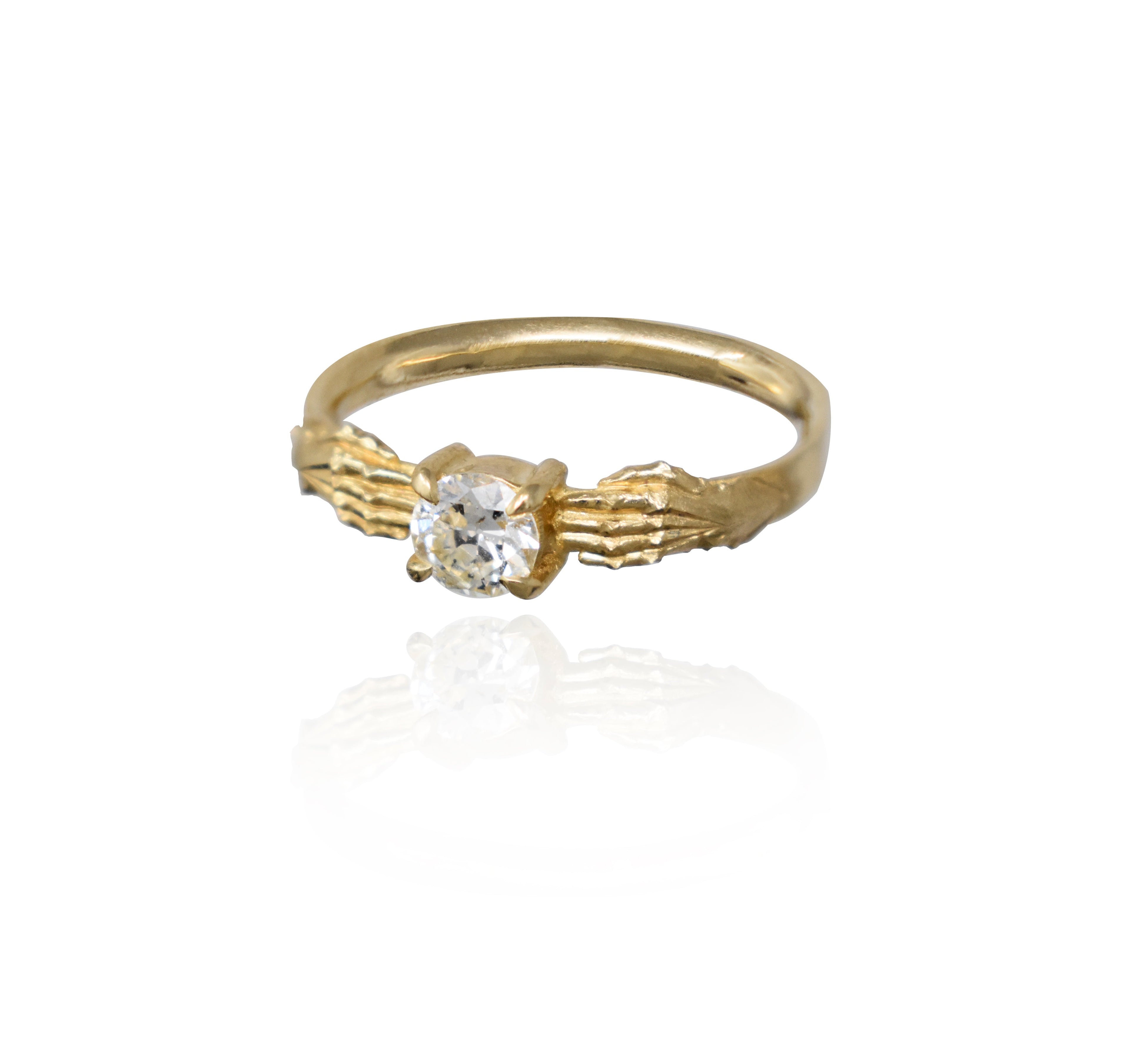 Stronghold Ring with Recycled Diamond