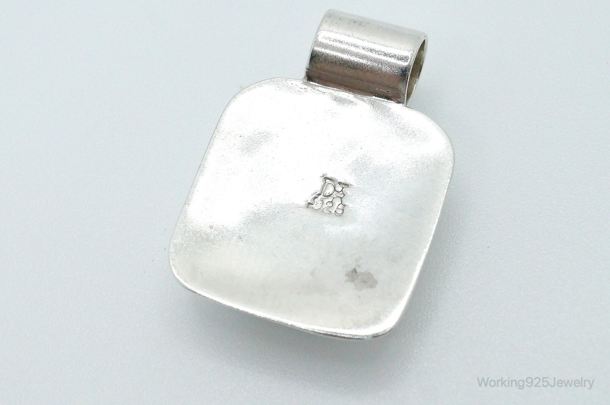 Vintage Desert Rose Trading Co Turquoise Sterling Silver Necklace Pendant