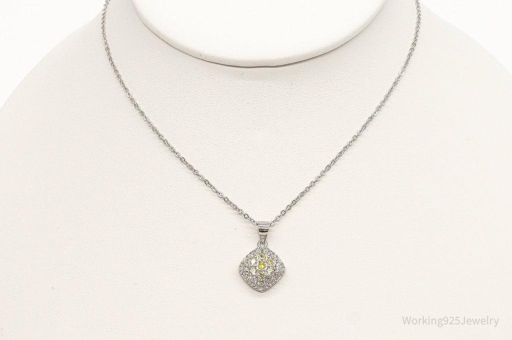 Designer Ryze Cubic Zirconia Sterling Silver Necklace