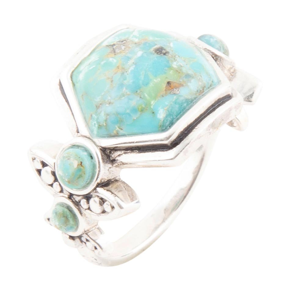 Emile Blue Turquoise and Sterling Silver Ring