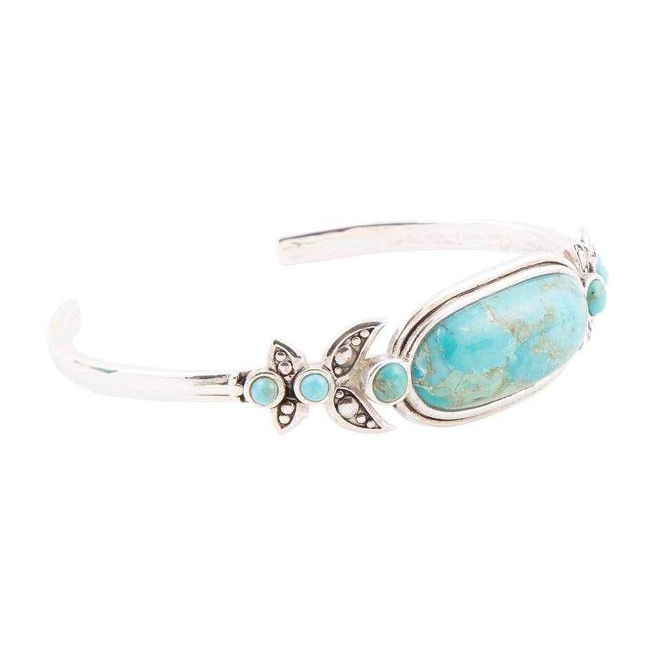 Emile Blue Turquoise Sterling Silver Cuff Bracelet